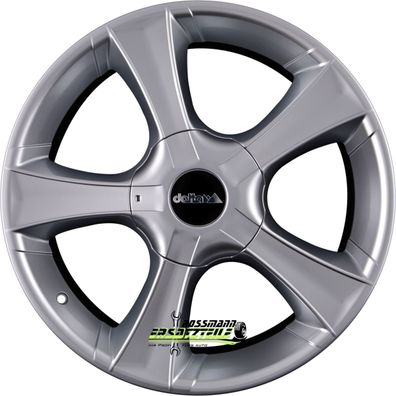 4x Delta 4X4 Sins shiny silver 9x20 ET50 - LK5/130 ML84.1 Felge Alu