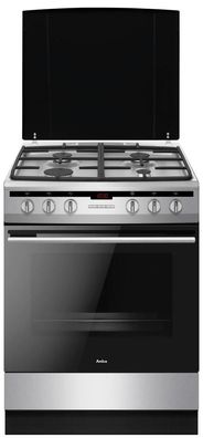 Kéchenherd Amica mit Pizzafunktion 65L, Aluminium