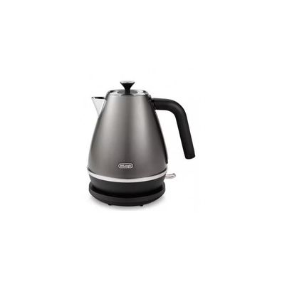 Elektrischer Wasserkocher DeLonghi 1,7 Liter Titan-Schwarz