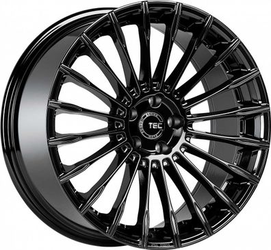 4x TEC Speedwheels GT5 schwarz-glanz 8.5x21 ET43 - LK5/114.3 ML72.5 Felge Alu