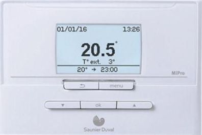Rgulateur de temprature Saunier-Duval MiPro mit großem beleuchtetem Display