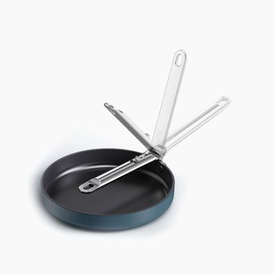 Pfanne Joseph Joseph Space 20 cm, faltbarer Griff, blau