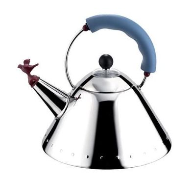 Kleine Edelstahl-Wasserkocher Alessi 9093, 2 Liter, Induktionsgeeignet
