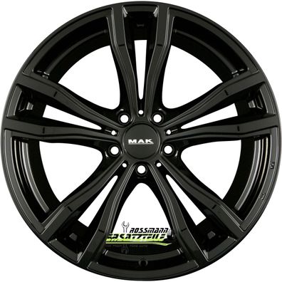 4x Mak X-Mode gloss black 11.5x21 ET38 - LK5/112 ML66.6 Felgen Alufelgen