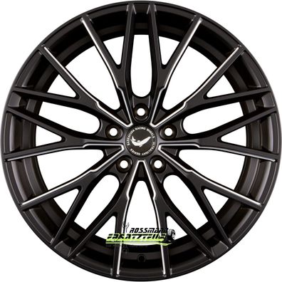 4x Barracuda Project 3.0 mattblack PureSports gefräst 10x20 ET40 - LK5/114.3 ML73.1