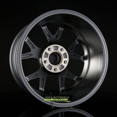 4x BBS SR himalaya-grau matt 8.5x19 ET35 - LK5/114.3 ML82 Felge Alu