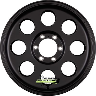 4x Delta 4X4 Klassik matt black 9x18 ET20 - LK6/139.7 ML106.2 Felge Alu