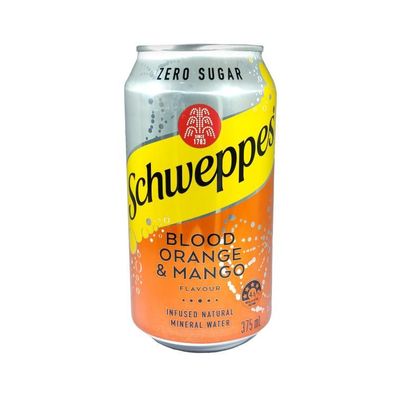 Schweppes Blood Orange & Mango - Australian Import 375 ml
