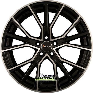 4x Avus Racing AF18 black polished 10x22 ET35 - LK5/112 ML66.6 Felge Alu