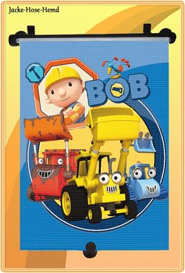 Auto Sonnenrollo Bob der Baumeister Sonnenschutz KFZ Rollo Baggi Buddel Heppo NEU