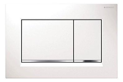 Plaque de commande Geberit Sigma30 blanc, chrome