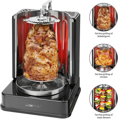 Vertikaler Elektrogrill Clatronic DVG 3686 1400 W