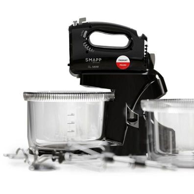 Handmixer SMAPP 580 W, 5 Geschwindigkeitsstufen, schwarz