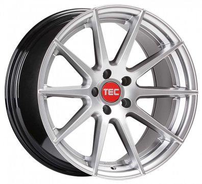 4x TEC Speedwheels GT7 hyper-silver 10.5x22 ET20 - LK5/112 ML72.5 Felge Alu