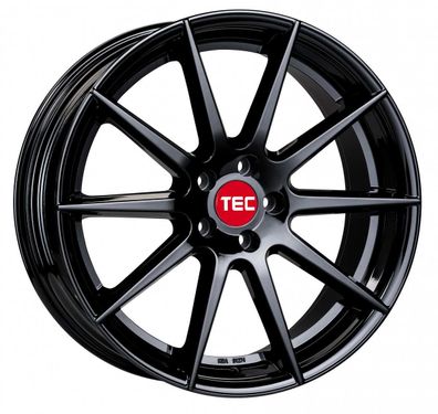 4x TEC Speedwheels GT7 black-glossy 10.5x22 ET35 - LK5/112 ML72.5 Felge Alu