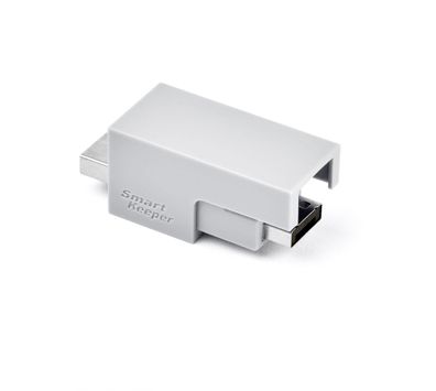 USB-Sperre smartkeeper USB-Port-Schutz schwarz und grau