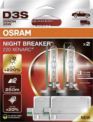Xenonlampen Osram XENARC NIGHT Breaker LASER D3S Kit 2 Stéck