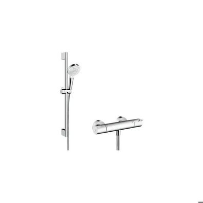 Ensemble de douche hansgrohe Crometta Vario chrom und weiß
