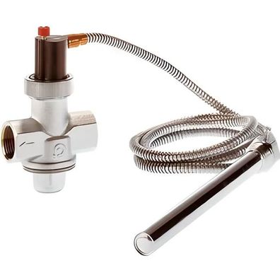 Thermisches Sicherheitsventil Caleffi Messing verchromt