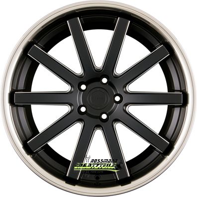 4x Corspeed Deville Inox mattblack PureSport gefräst 10x20 ET47 - LK5/112 ML73.1