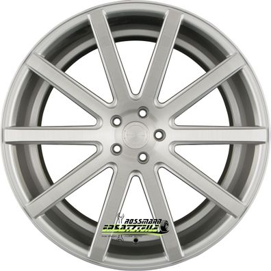 4x Corspeed Deville silver-brushed-surface 9x21 ET35 - LK5/112 ML73.1 Felgen