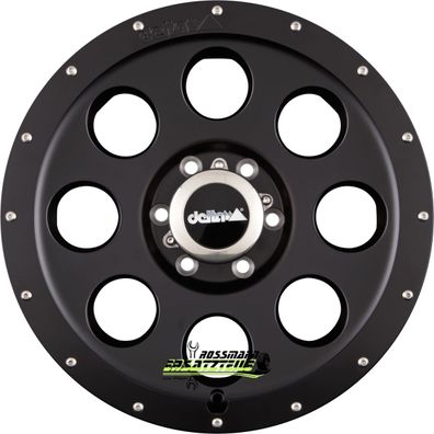 4x Delta 4X4 Klassik B matt black 8.5x18 ET30 - LK6/114.3 ML66.1 Felge Alu
