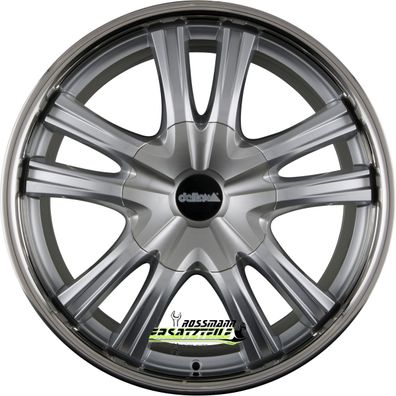 4x Delta 4X4 Lander12 shiny silver 9x22 ET70.6 - LK5/114.3 ML60.3 Felge Alu