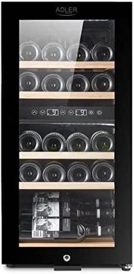 Weinkéhlschrank Adler AD 8080, 60 Liter, schwarz