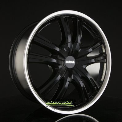 4x Delta 4X4 Lander12 shiny black 9x22 ET45 - LK5/108 ML67.1 Felge Alu