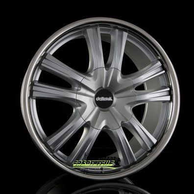 4x Delta 4X4 Lander12 shiny silver 9x22 ET20 - LK5/112 ML66.6 Felge Alu