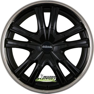 4x Delta 4X4 Lander12 shiny black 9x22 ET35 - LK5/114.3 ML60.3 Felge Alu