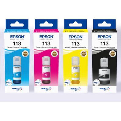 4er-Pack Epson Original Nachfélltinte Schwarz Gelb Cyan Magenta