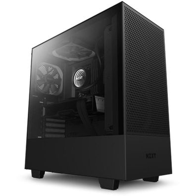 PC-Gehäuse NZXT H5 Flow Midi Tower mit Glasfenster, Schwarz