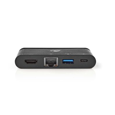 USB Hub Nedis mit HDMI, USB 3.0 und Ethernet, Power Delivery 100W
