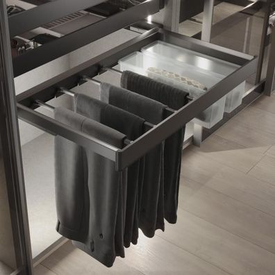 Hosenbégel-Kit Emuca Titan-Finish Aluminium