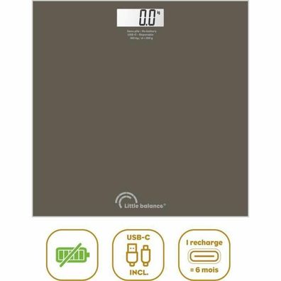 Personenwaage Little Balance transparent, wiederaufladbar
