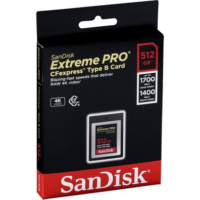 Speicherkarte Sandisk Extreme Pro 512 GB CFexpress