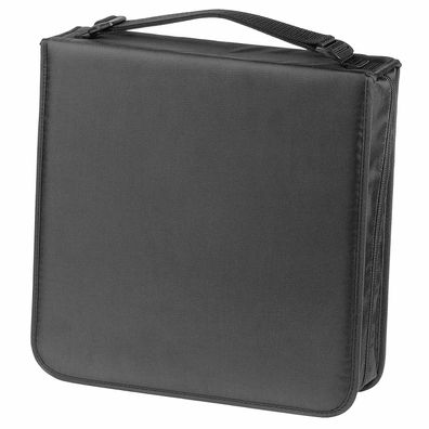 CD-Tasche Hama Nylon fér 208 CDs/DVDs Schwarz