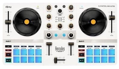 Table de mixage Hercules DJ Control Mix Ultra Bluetooth Weiß