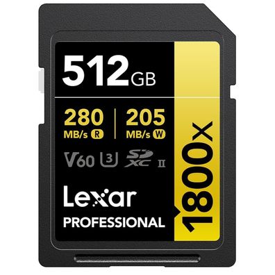 SDXC Karte Lexar Professional 512 GB UHS-II Class 10