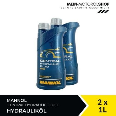 Mannol Central Hydraulic Fluid Hydrauliköl Servolenkungsöl 2x1 Liter