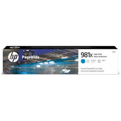 Tintenpatrone HP 981X - 116 ml - hohe Reichweite - Cyan - Original - PageWide