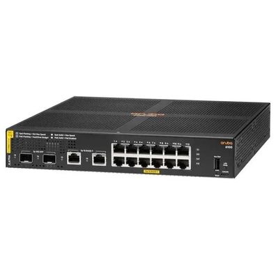 Switch Netzwerk HPE Aruba 6100 12G Class4 PoE 2G/2SFP+ 139W