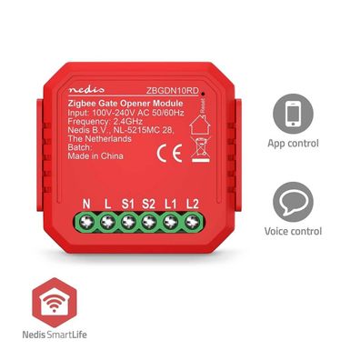 Garagentor-Schalter Nedis Zigbee SmartLife