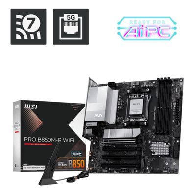 Mainboard MSI Pro B850M-P Wifi AM5 DDR5 mATX