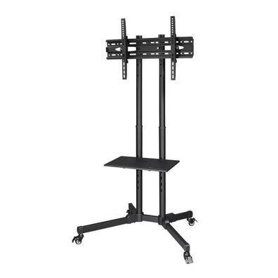 TV-Ständer Hama Trolley 75" Metall Schwarz mobil