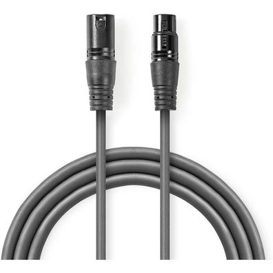 XLR-Kabel Nedis 20 Meter symmetrisch grau