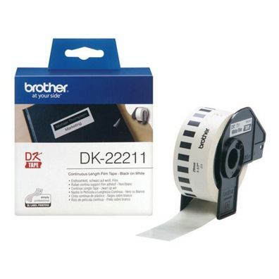 Etiketten Brother DK-22211 Weiß 29 mm x 15,24 m