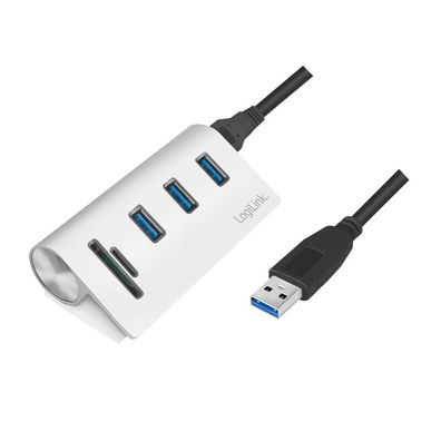 USB-Hub LogiLink CR0045 mit USB 3.0 Schnittstellen