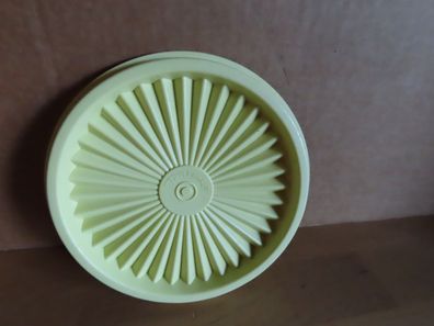 Deckel Ersatzdeckel Sonnendeckel rund zitronengelb ca. 12,8 cm Tupperware 812-29
